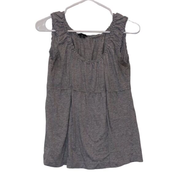 Theory Gray Sleeveless Scoop Neck Cami Tops Women's Size S - Picture 1 of 6